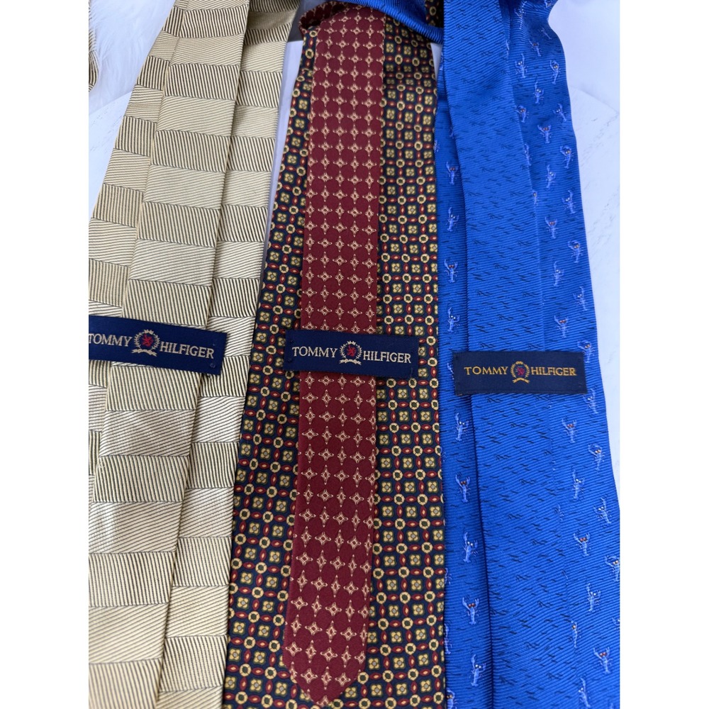 Tommy Hilfiger Mens Tie Lot Silk Blend Neckties Multiple Patterns - Picture 13 of 16
